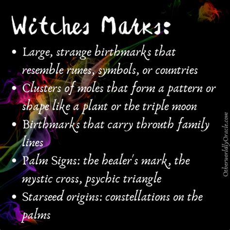 Witch marks on skun